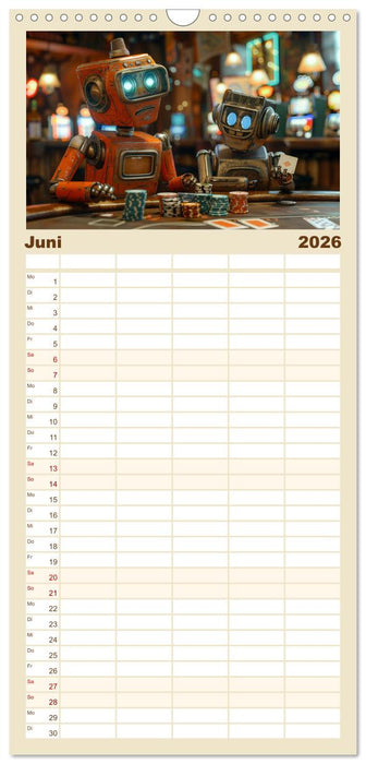 Neues aus dem Roboter Sport Club (CALVENDO Familienplaner 2026)