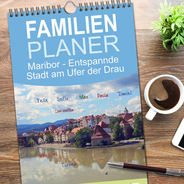 Maribor - Entspannde Stadt am Ufer der Drau (CALVENDO Familienplaner 2026)