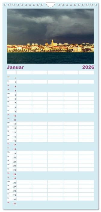 Split - Zauberhafte Perle an der Adriaküste Kroatiens (CALVENDO Familienplaner 2026)