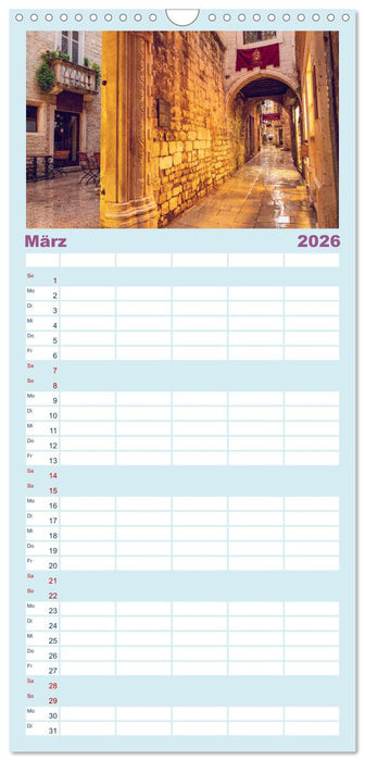 Split - Zauberhafte Perle an der Adriaküste Kroatiens (CALVENDO Familienplaner 2026)