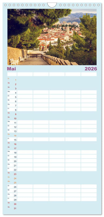 Split - Zauberhafte Perle an der Adriaküste Kroatiens (CALVENDO Familienplaner 2026)