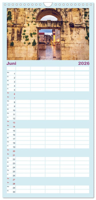 Split - Zauberhafte Perle an der Adriaküste Kroatiens (CALVENDO Familienplaner 2026)