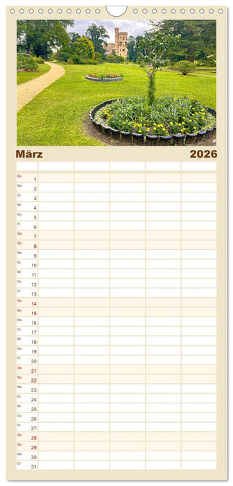 Potsdam - Schlösser, Parks und der Alte Fritz (CALVENDO Familienplaner 2026)