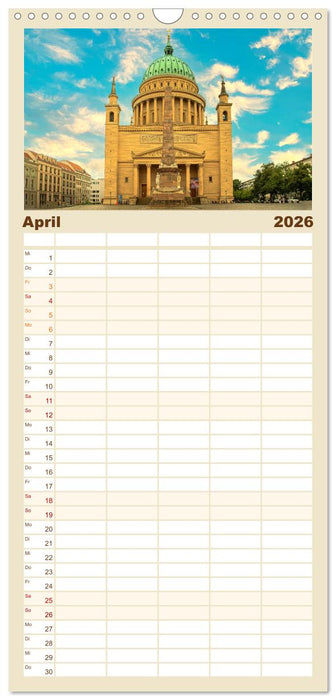 Potsdam - Schlösser, Parks und der Alte Fritz (CALVENDO Familienplaner 2026)