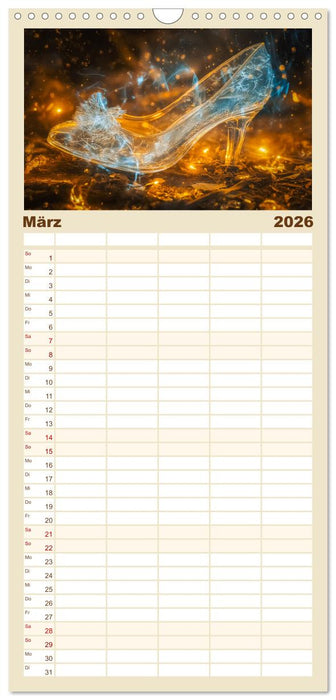 Märchen im modernen Stil (CALVENDO Familienplaner 2026)