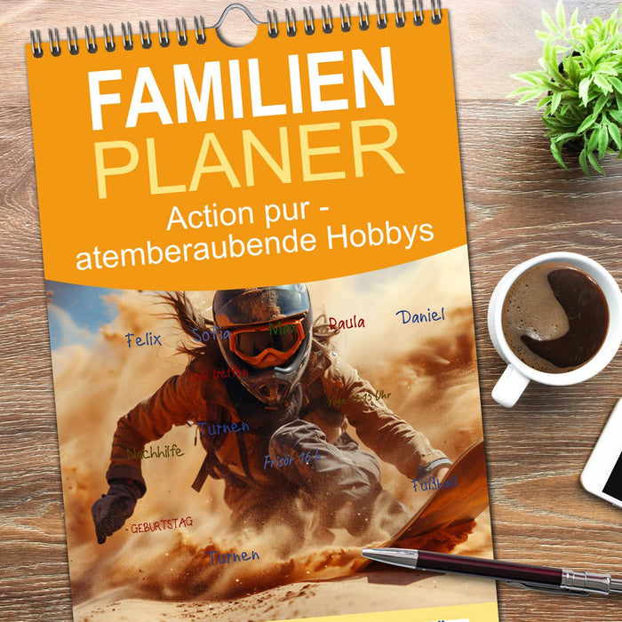 Action pur - atemberaubende Hobbys (CALVENDO Familienplaner 2026)