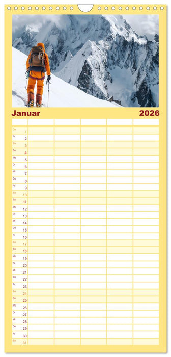 Action pur - atemberaubende Hobbys (CALVENDO Familienplaner 2026)