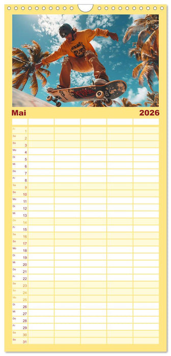 Action pur - atemberaubende Hobbys (CALVENDO Familienplaner 2026)