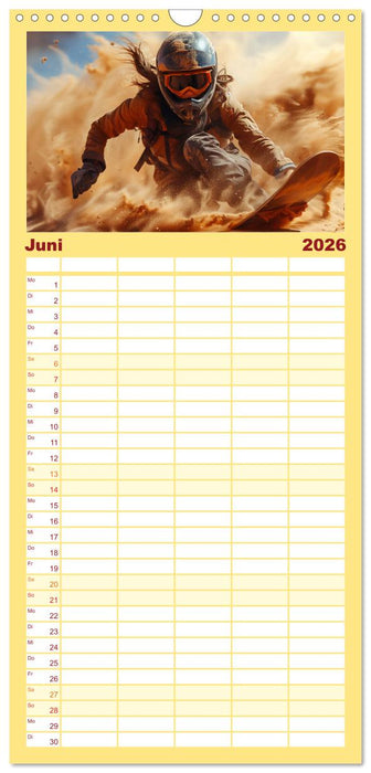 Action pur - atemberaubende Hobbys (CALVENDO Familienplaner 2026)