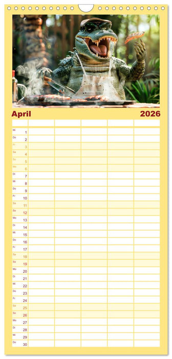 Tierisch lustige Grillmeister (CALVENDO Familienplaner 2026)