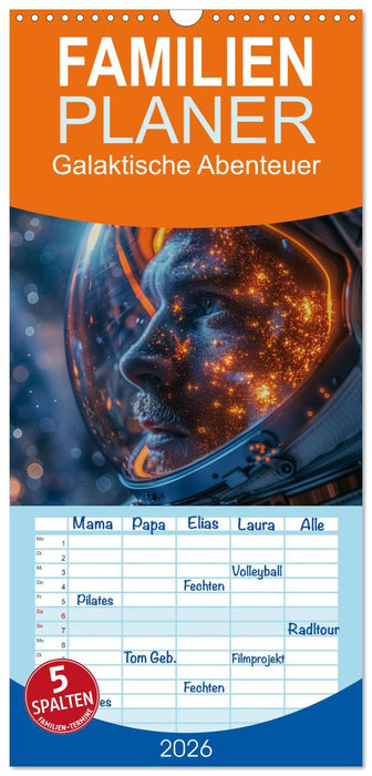 Galaktische Abenteuer (CALVENDO Familienplaner 2026)