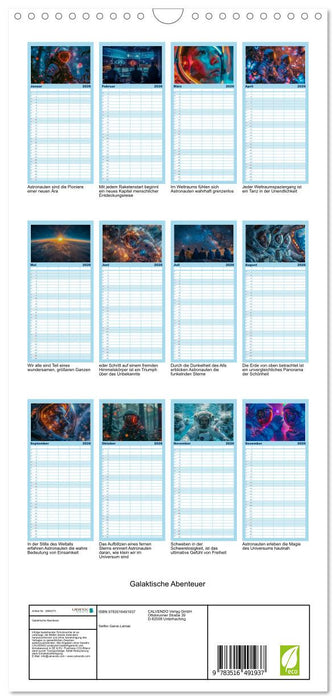 Galaktische Abenteuer (CALVENDO Familienplaner 2026)
