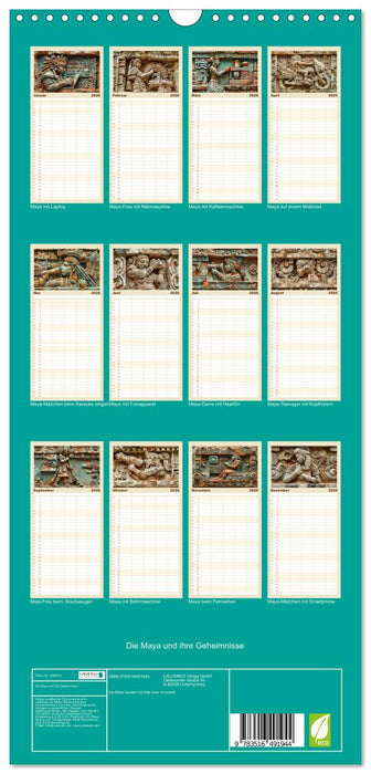 Die Maya und ihre Geheimnisse (CALVENDO Familienplaner 2026)