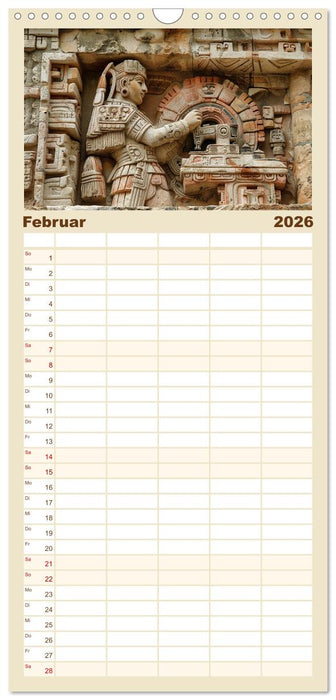 Die Maya und ihre Geheimnisse (CALVENDO Familienplaner 2026)