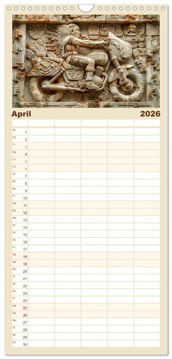 Die Maya und ihre Geheimnisse (CALVENDO Familienplaner 2026)