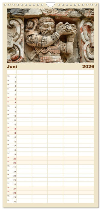 Die Maya und ihre Geheimnisse (CALVENDO Familienplaner 2026)