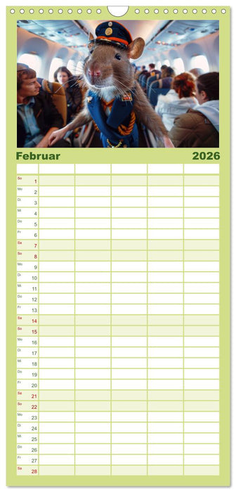 Tierisch lustige Stewardessen (CALVENDO Familienplaner 2026)