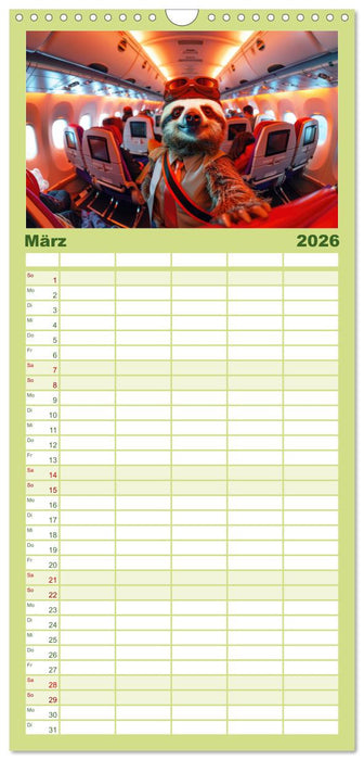 Tierisch lustige Stewardessen (CALVENDO Familienplaner 2026)