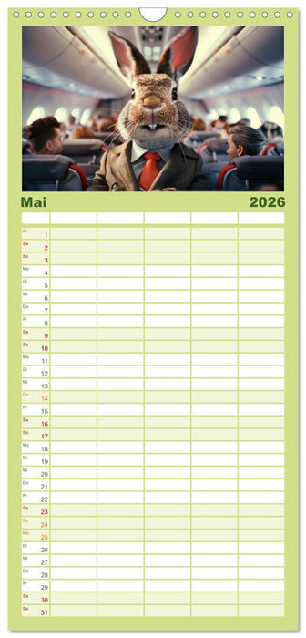 Tierisch lustige Stewardessen (CALVENDO Familienplaner 2026)