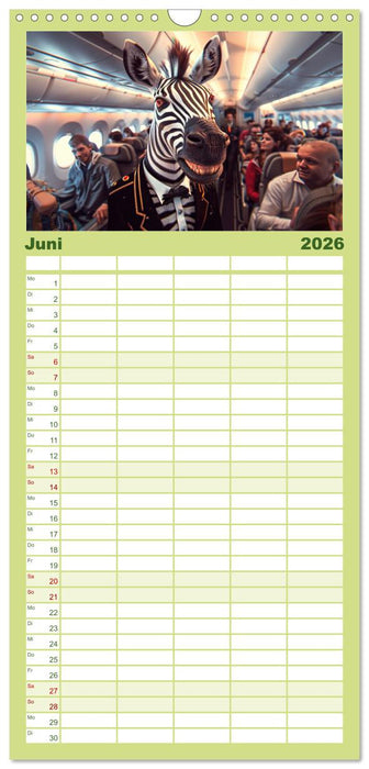 Tierisch lustige Stewardessen (CALVENDO Familienplaner 2026)
