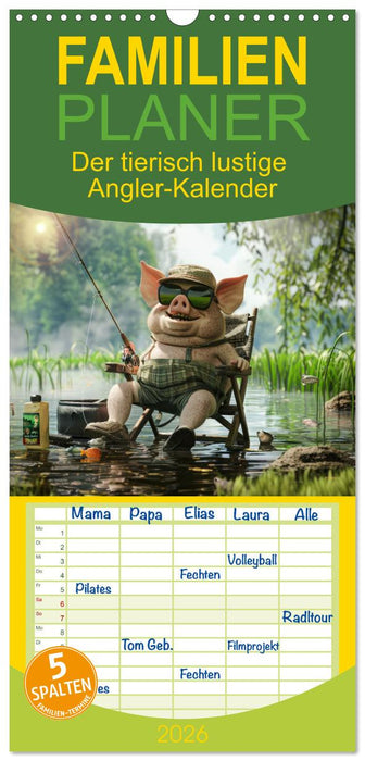 Der tierisch lustige Angler-Kalender (CALVENDO Familienplaner 2026)