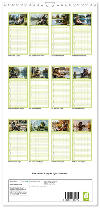 Der tierisch lustige Angler-Kalender (CALVENDO Familienplaner 2026)