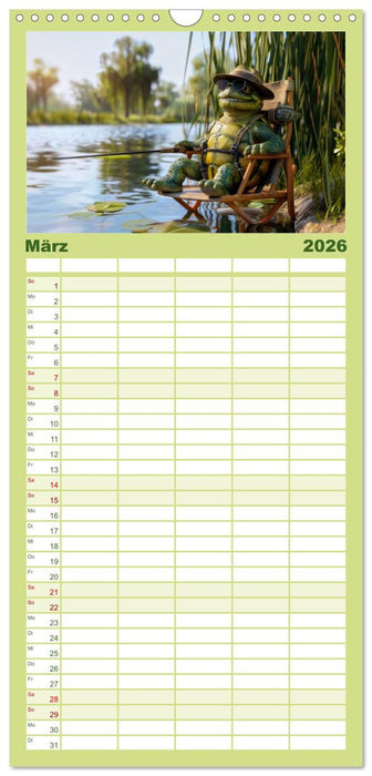 Der tierisch lustige Angler-Kalender (CALVENDO Familienplaner 2026)