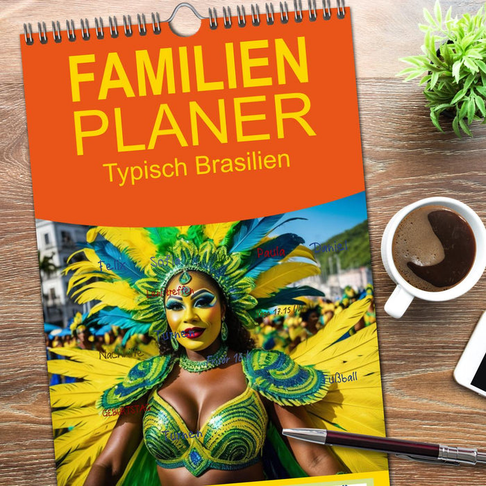 Typisch Brasilien (CALVENDO Familienplaner 2026)