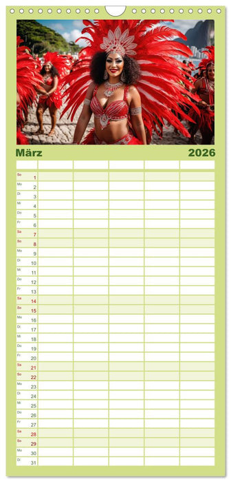 Typisch Brasilien (CALVENDO Familienplaner 2026)