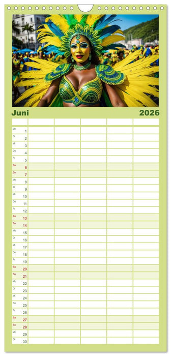 Typisch Brasilien (CALVENDO Familienplaner 2026)