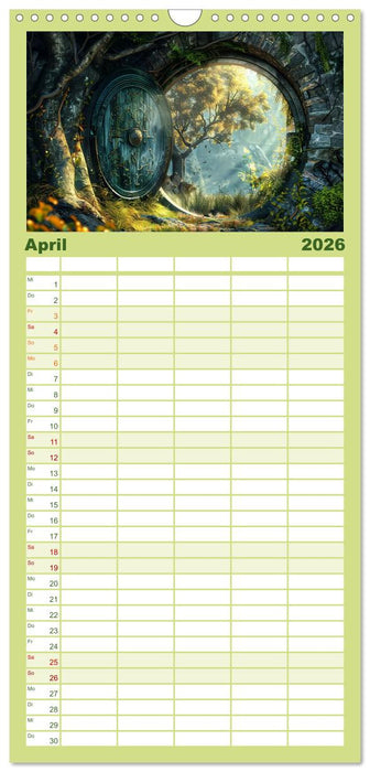 Türen, die Geschichten erzählen (CALVENDO Familienplaner 2026)