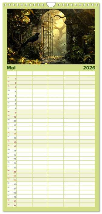 Türen, die Geschichten erzählen (CALVENDO Familienplaner 2026)