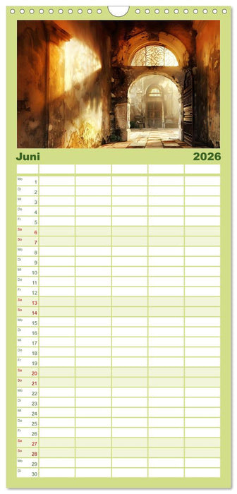 Türen, die Geschichten erzählen (CALVENDO Familienplaner 2026)
