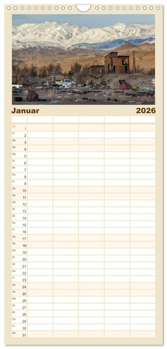 Wo der Wind Wohnt, Amerikas Lost Places (CALVENDO Familienplaner 2026)