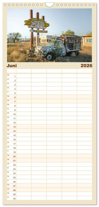 Wo der Wind Wohnt, Amerikas Lost Places (CALVENDO Familienplaner 2026)