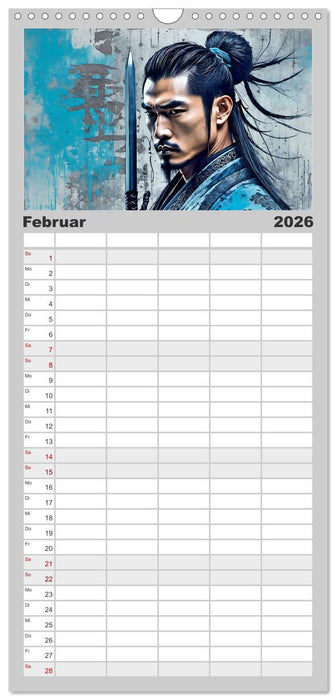Samurai - Asian Spirit (CALVENDO Familienplaner 2026)