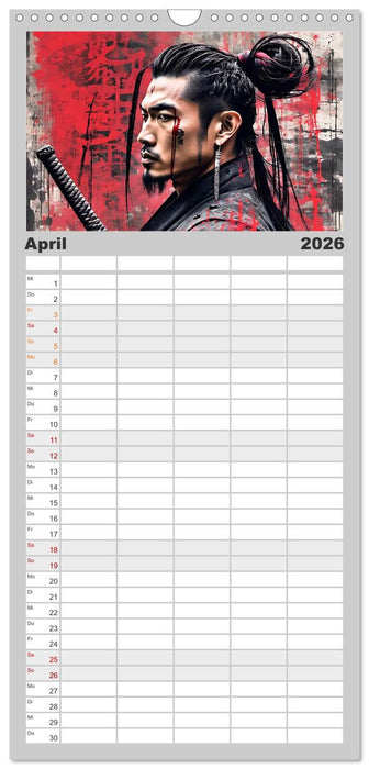 Samurai - Asian Spirit (CALVENDO Familienplaner 2026)