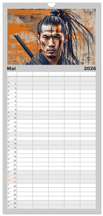 Samurai - Asian Spirit (CALVENDO Familienplaner 2026)