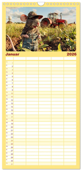 Der tierisch lustige Bauern-Kalender (CALVENDO Familienplaner 2026)