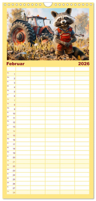 Der tierisch lustige Bauern-Kalender (CALVENDO Familienplaner 2026)