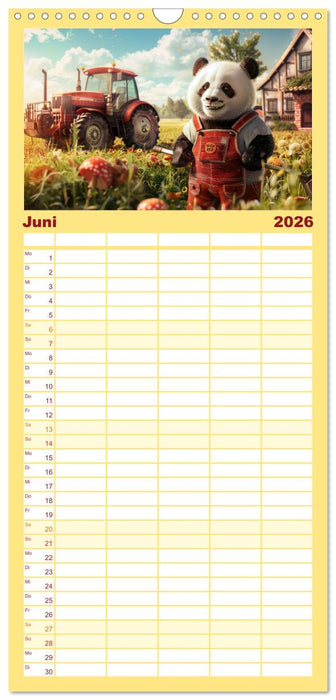 Der tierisch lustige Bauern-Kalender (CALVENDO Familienplaner 2026)