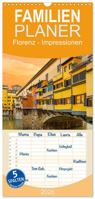Florenz - Impressionen (CALVENDO Familienplaner 2026)