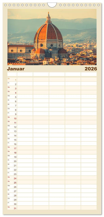 Florenz - Impressionen (CALVENDO Familienplaner 2026)