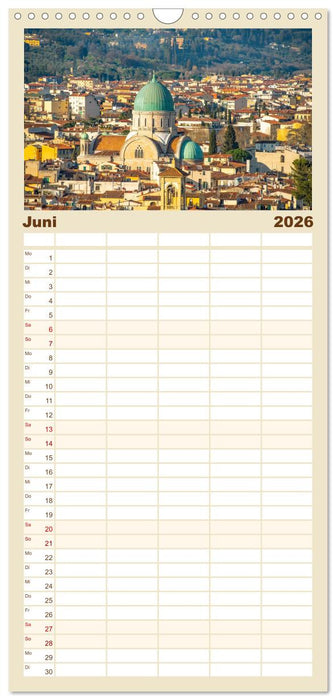 Florenz - Impressionen (CALVENDO Familienplaner 2026)