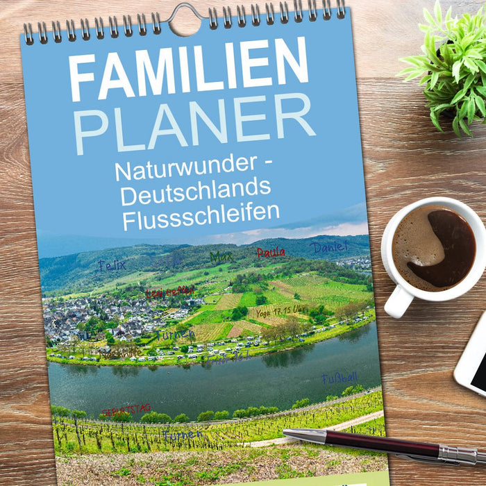 Naturwunder - Deutschlands Flussschleifen (CALVENDO Familienplaner 2026)