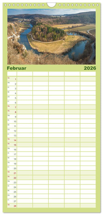 Naturwunder - Deutschlands Flussschleifen (CALVENDO Familienplaner 2026)