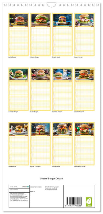 Unsere Burger Deluxe (CALVENDO Familienplaner 2026)