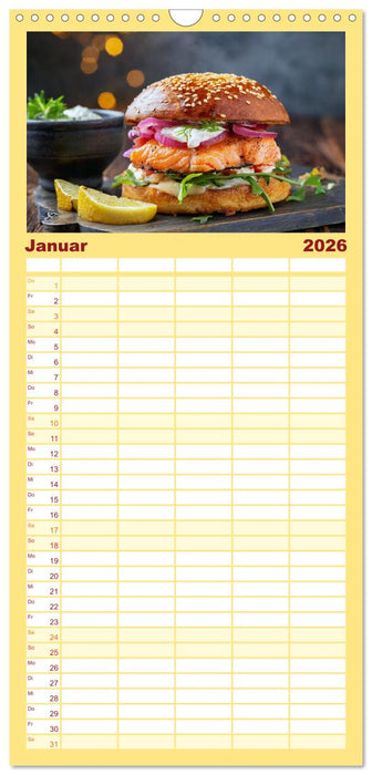 Unsere Burger Deluxe (CALVENDO Familienplaner 2026)