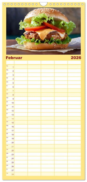 Unsere Burger Deluxe (CALVENDO Familienplaner 2026)