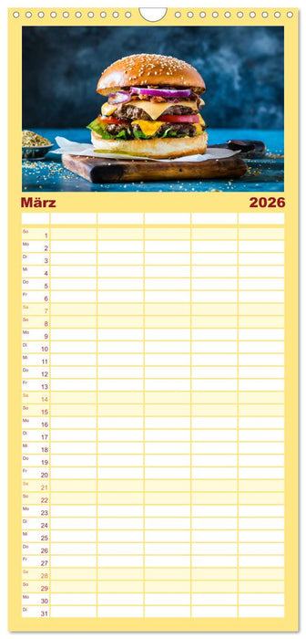Unsere Burger Deluxe (CALVENDO Familienplaner 2026)